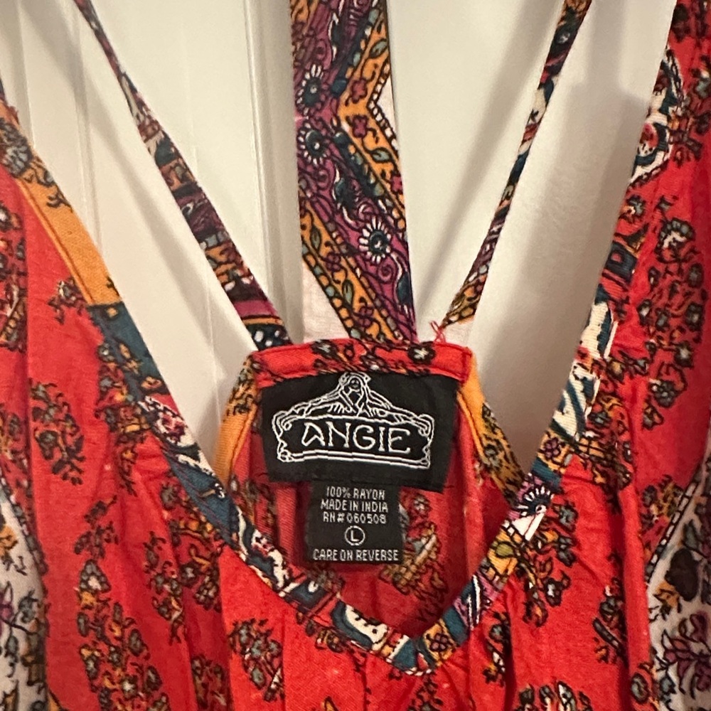 Red Patterned Women's Shirt - Picture 2 of 3